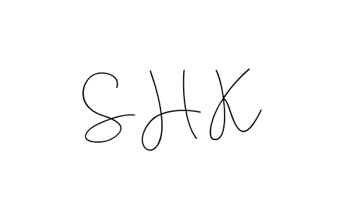 How to make S H K signature? Andilay-7BmLP is a professional autograph style. Create handwritten signature for S H K name. S H K signature style 4 images and pictures png