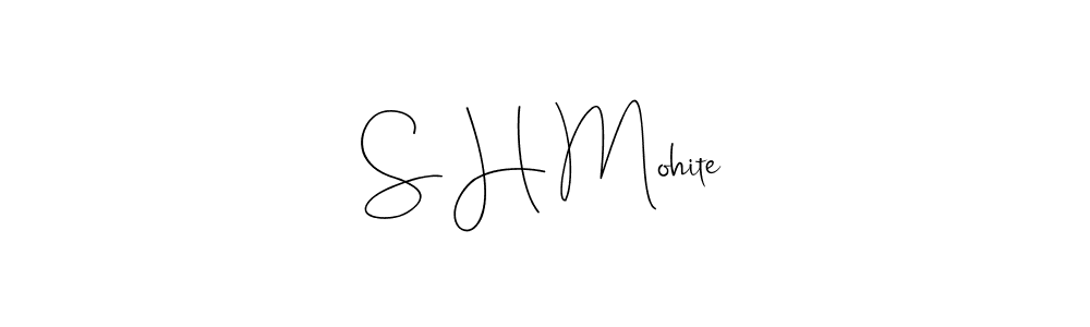 The best way (Andilay-7BmLP) to make a short signature is to pick only two or three words in your name. The name S H Mohite include a total of six letters. For converting this name. S H Mohite signature style 4 images and pictures png