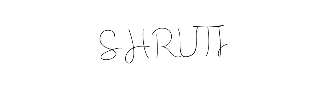 Andilay-7BmLP is a professional signature style that is perfect for those who want to add a touch of class to their signature. It is also a great choice for those who want to make their signature more unique. Get S H R U T I name to fancy signature for free. S H R U T I signature style 4 images and pictures png