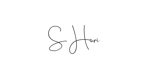 It looks lik you need a new signature style for name S Hari. Design unique handwritten (Andilay-7BmLP) signature with our free signature maker in just a few clicks. S Hari signature style 4 images and pictures png