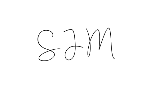 Create a beautiful signature design for name S J M. With this signature (Andilay-7BmLP) fonts, you can make a handwritten signature for free. S J M signature style 4 images and pictures png