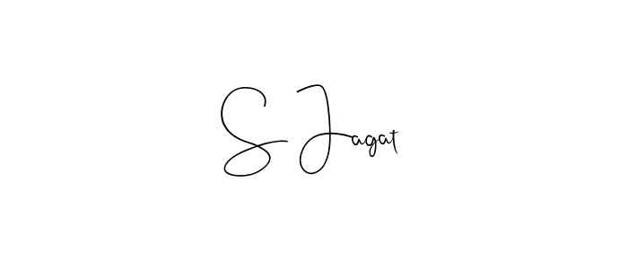 S Jagat stylish signature style. Best Handwritten Sign (Andilay-7BmLP) for my name. Handwritten Signature Collection Ideas for my name S Jagat. S Jagat signature style 4 images and pictures png