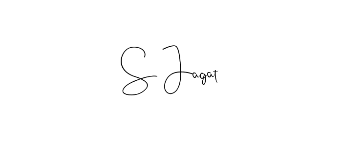 How to make S Jagat name signature. Use Andilay-7BmLP style for creating short signs online. This is the latest handwritten sign. S Jagat signature style 4 images and pictures png