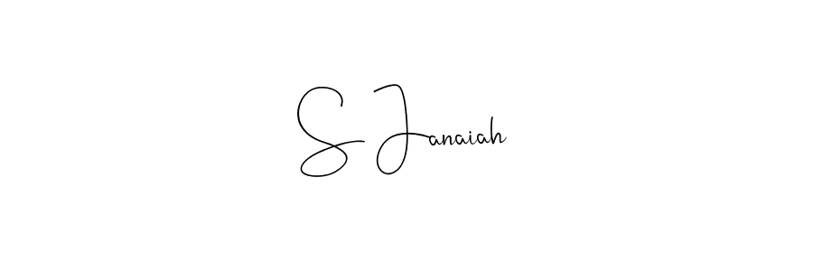 Andilay-7BmLP is a professional signature style that is perfect for those who want to add a touch of class to their signature. It is also a great choice for those who want to make their signature more unique. Get S Janaiah name to fancy signature for free. S Janaiah signature style 4 images and pictures png