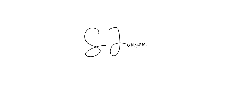 Also You can easily find your signature by using the search form. We will create S Jansen name handwritten signature images for you free of cost using Andilay-7BmLP sign style. S Jansen signature style 4 images and pictures png