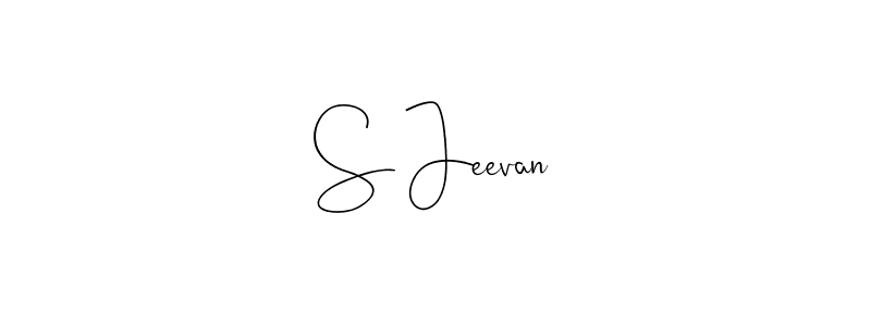 Make a beautiful signature design for name S Jeevan. With this signature (Andilay-7BmLP) style, you can create a handwritten signature for free. S Jeevan signature style 4 images and pictures png