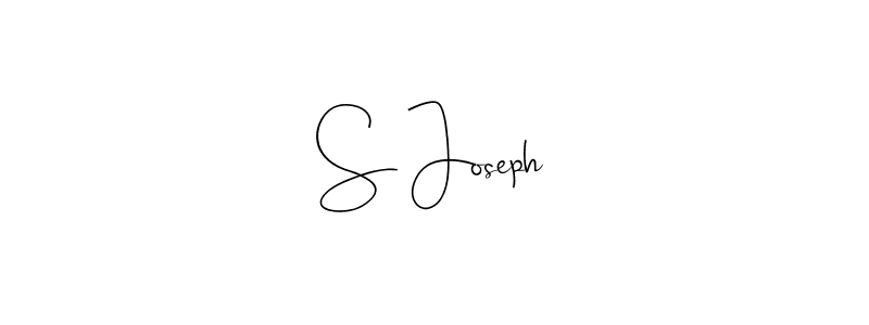 Make a beautiful signature design for name S Joseph. Use this online signature maker to create a handwritten signature for free. S Joseph signature style 4 images and pictures png