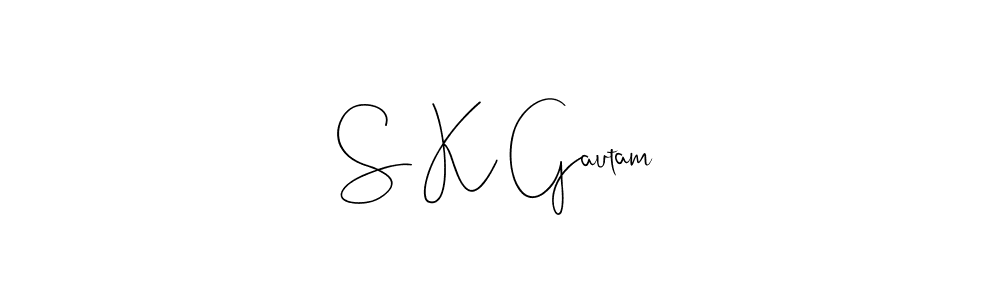 Here are the top 10 professional signature styles for the name S K Gautam. These are the best autograph styles you can use for your name. S K Gautam signature style 4 images and pictures png