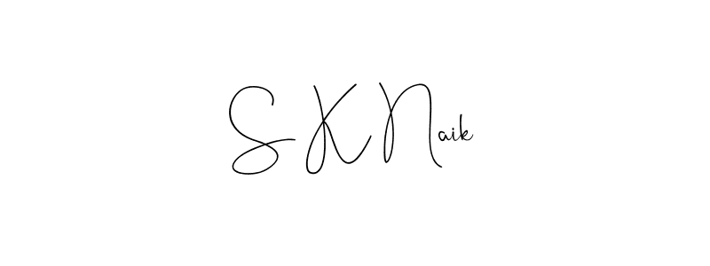 Also You can easily find your signature by using the search form. We will create S K Naik name handwritten signature images for you free of cost using Andilay-7BmLP sign style. S K Naik signature style 4 images and pictures png