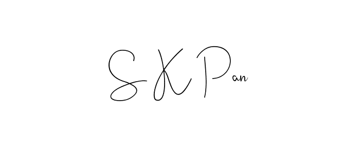 if you are searching for the best signature style for your name S K Pan. so please give up your signature search. here we have designed multiple signature styles  using Andilay-7BmLP. S K Pan signature style 4 images and pictures png
