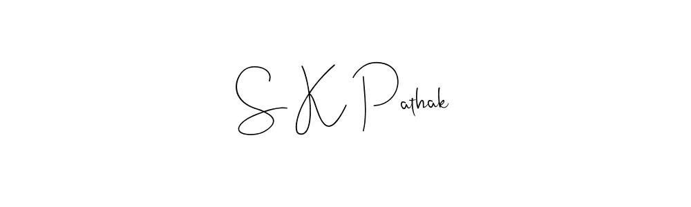 S K Pathak stylish signature style. Best Handwritten Sign (Andilay-7BmLP) for my name. Handwritten Signature Collection Ideas for my name S K Pathak. S K Pathak signature style 4 images and pictures png