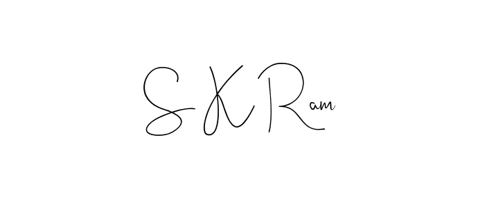 if you are searching for the best signature style for your name S K Ram. so please give up your signature search. here we have designed multiple signature styles  using Andilay-7BmLP. S K Ram signature style 4 images and pictures png