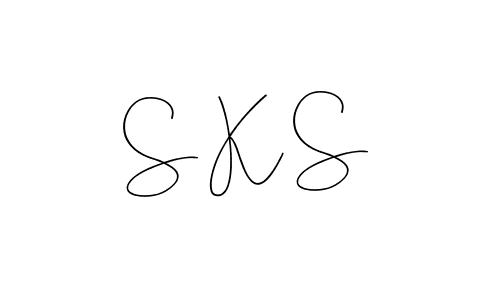 You should practise on your own different ways (Andilay-7BmLP) to write your name (S K S) in signature. don't let someone else do it for you. S K S signature style 4 images and pictures png