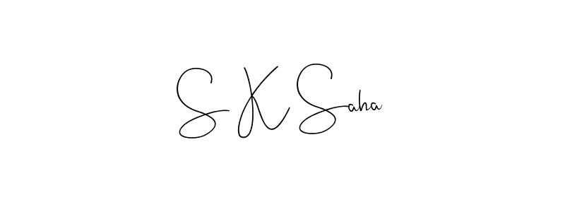 Design your own signature with our free online signature maker. With this signature software, you can create a handwritten (Andilay-7BmLP) signature for name S K Saha. S K Saha signature style 4 images and pictures png
