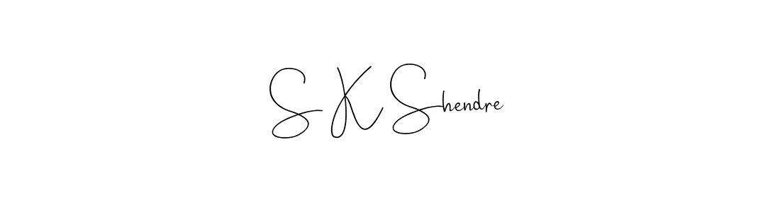 How to make S K Shendre signature? Andilay-7BmLP is a professional autograph style. Create handwritten signature for S K Shendre name. S K Shendre signature style 4 images and pictures png