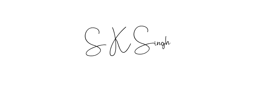 Design your own signature with our free online signature maker. With this signature software, you can create a handwritten (Andilay-7BmLP) signature for name S K Singh. S K Singh signature style 4 images and pictures png