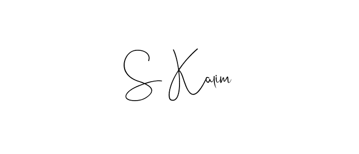 How to make S Kalim signature? Andilay-7BmLP is a professional autograph style. Create handwritten signature for S Kalim name. S Kalim signature style 4 images and pictures png