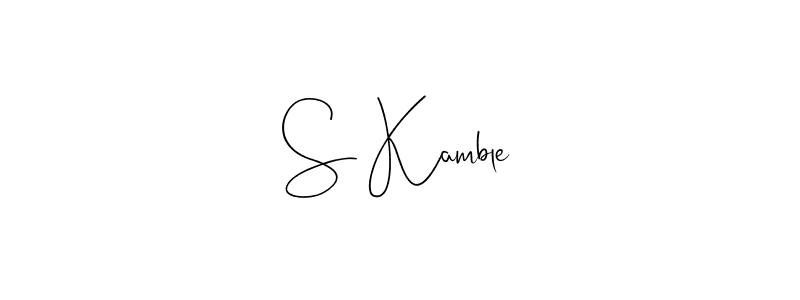 The best way (Andilay-7BmLP) to make a short signature is to pick only two or three words in your name. The name S Kamble include a total of six letters. For converting this name. S Kamble signature style 4 images and pictures png