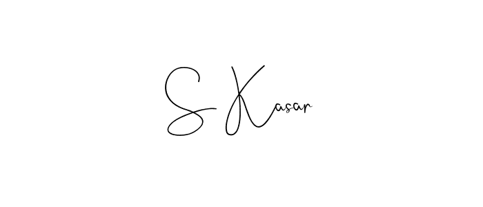Design your own signature with our free online signature maker. With this signature software, you can create a handwritten (Andilay-7BmLP) signature for name S Kasar. S Kasar signature style 4 images and pictures png
