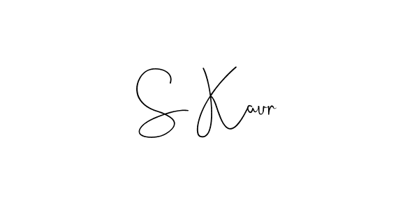 Also we have S Kaur name is the best signature style. Create professional handwritten signature collection using Andilay-7BmLP autograph style. S Kaur signature style 4 images and pictures png