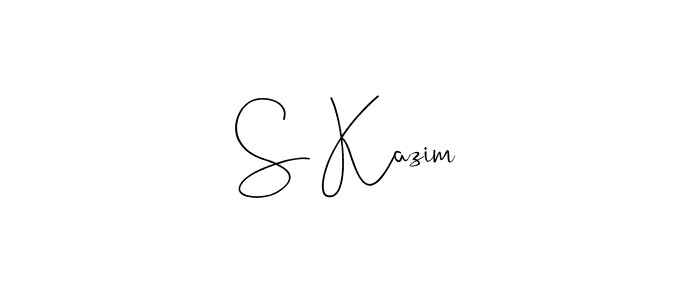 Andilay-7BmLP is a professional signature style that is perfect for those who want to add a touch of class to their signature. It is also a great choice for those who want to make their signature more unique. Get S Kazim name to fancy signature for free. S Kazim signature style 4 images and pictures png