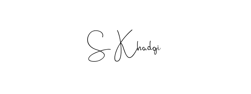 S Khadgi stylish signature style. Best Handwritten Sign (Andilay-7BmLP) for my name. Handwritten Signature Collection Ideas for my name S Khadgi. S Khadgi signature style 4 images and pictures png