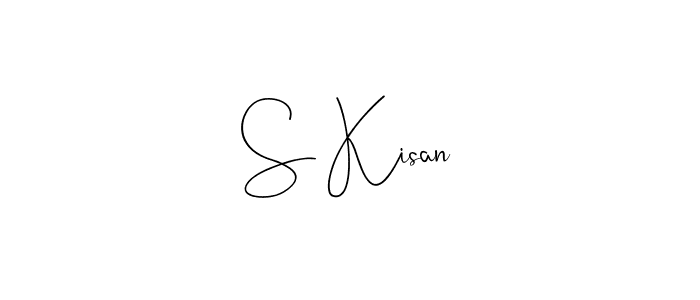 Use a signature maker to create a handwritten signature online. With this signature software, you can design (Andilay-7BmLP) your own signature for name S Kisan. S Kisan signature style 4 images and pictures png