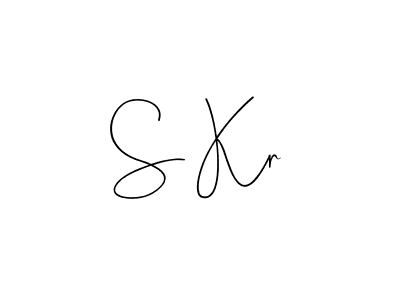 You should practise on your own different ways (Andilay-7BmLP) to write your name (S Kr) in signature. don't let someone else do it for you. S Kr signature style 4 images and pictures png