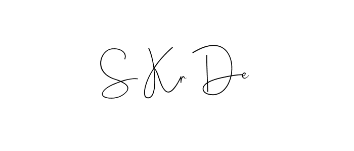 How to Draw S Kr De signature style? Andilay-7BmLP is a latest design signature styles for name S Kr De. S Kr De signature style 4 images and pictures png