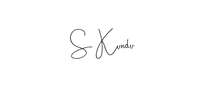 How to make S Kundu name signature. Use Andilay-7BmLP style for creating short signs online. This is the latest handwritten sign. S Kundu signature style 4 images and pictures png