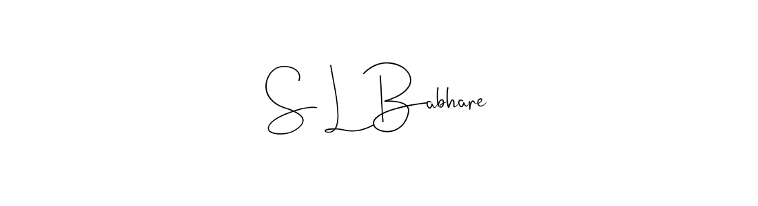 Best and Professional Signature Style for S L Babhare. Andilay-7BmLP Best Signature Style Collection. S L Babhare signature style 4 images and pictures png