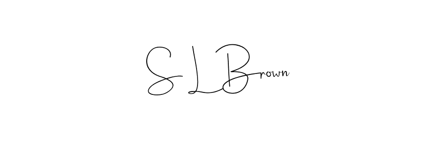 This is the best signature style for the S L Brown name. Also you like these signature font (Andilay-7BmLP). Mix name signature. S L Brown signature style 4 images and pictures png