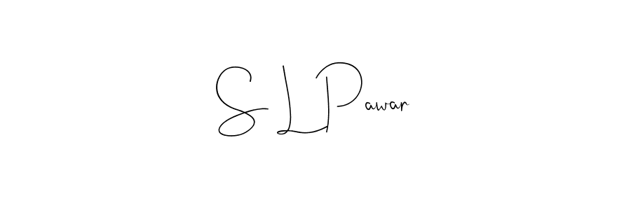 Make a beautiful signature design for name S L Pawar. With this signature (Andilay-7BmLP) style, you can create a handwritten signature for free. S L Pawar signature style 4 images and pictures png