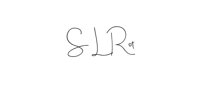 Create a beautiful signature design for name S L Rot. With this signature (Andilay-7BmLP) fonts, you can make a handwritten signature for free. S L Rot signature style 4 images and pictures png