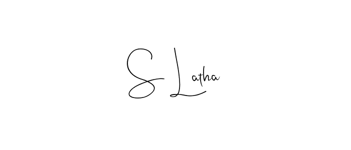 S Latha stylish signature style. Best Handwritten Sign (Andilay-7BmLP) for my name. Handwritten Signature Collection Ideas for my name S Latha. S Latha signature style 4 images and pictures png