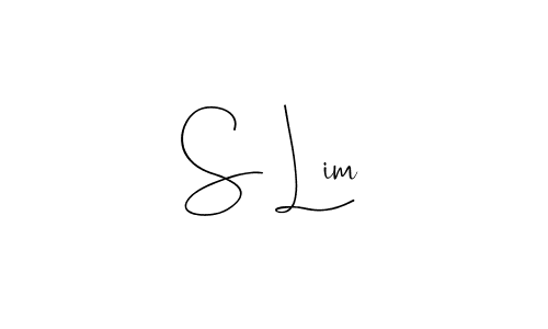 You should practise on your own different ways (Andilay-7BmLP) to write your name (S Lim) in signature. don't let someone else do it for you. S Lim signature style 4 images and pictures png