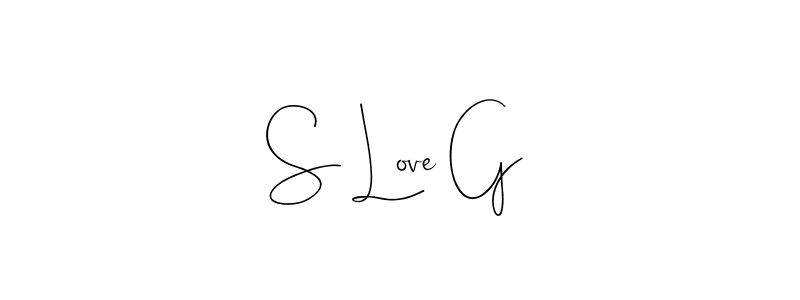 Use a signature maker to create a handwritten signature online. With this signature software, you can design (Andilay-7BmLP) your own signature for name S Love G. S Love G signature style 4 images and pictures png