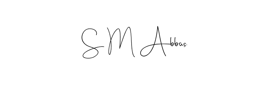 Use a signature maker to create a handwritten signature online. With this signature software, you can design (Andilay-7BmLP) your own signature for name S M Abbas. S M Abbas signature style 4 images and pictures png