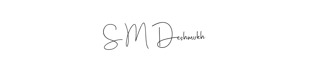 How to Draw S M Deshmukh signature style? Andilay-7BmLP is a latest design signature styles for name S M Deshmukh. S M Deshmukh signature style 4 images and pictures png