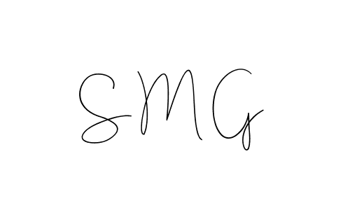 How to make S M G signature? Andilay-7BmLP is a professional autograph style. Create handwritten signature for S M G name. S M G signature style 4 images and pictures png