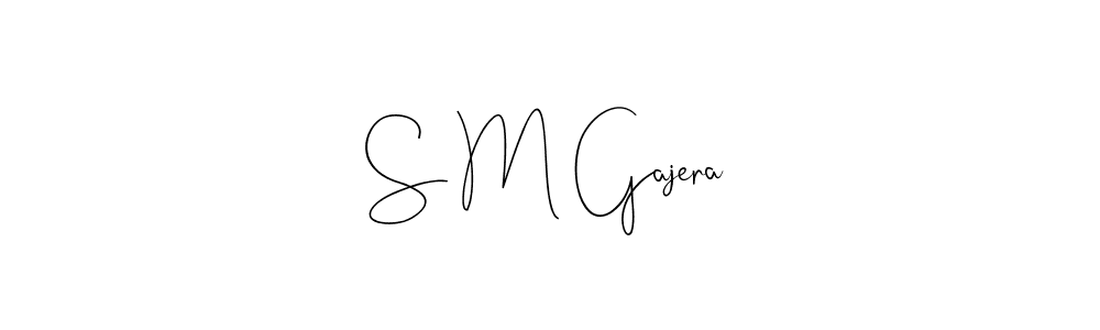 How to make S M Gajera signature? Andilay-7BmLP is a professional autograph style. Create handwritten signature for S M Gajera name. S M Gajera signature style 4 images and pictures png
