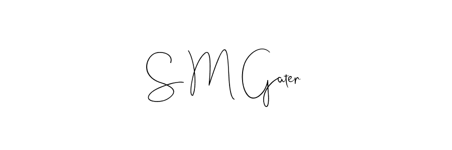 Make a beautiful signature design for name S M Gater. Use this online signature maker to create a handwritten signature for free. S M Gater signature style 4 images and pictures png