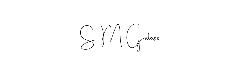 Use a signature maker to create a handwritten signature online. With this signature software, you can design (Andilay-7BmLP) your own signature for name S M Godase. S M Godase signature style 4 images and pictures png