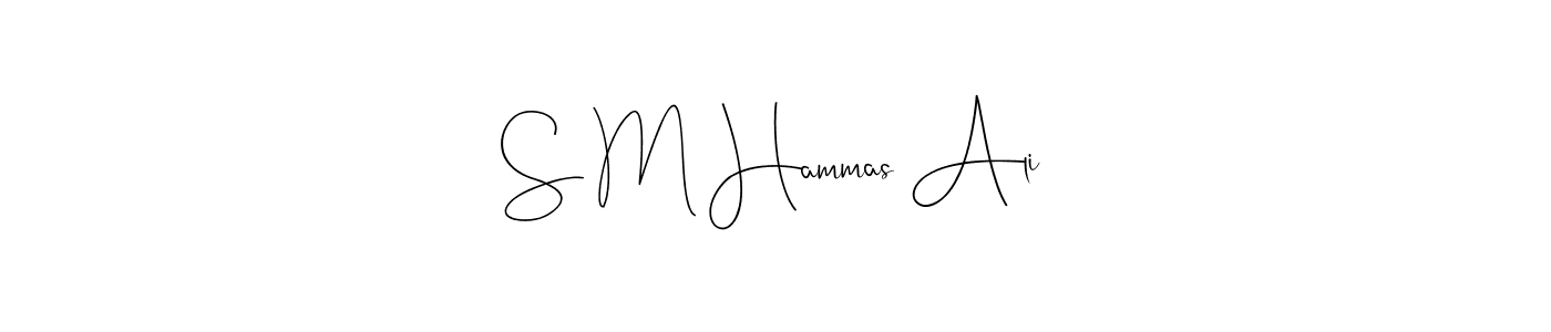 Use a signature maker to create a handwritten signature online. With this signature software, you can design (Andilay-7BmLP) your own signature for name S M Hammas Ali. S M Hammas Ali signature style 4 images and pictures png