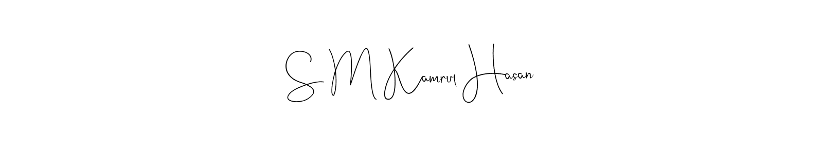 Design your own signature with our free online signature maker. With this signature software, you can create a handwritten (Andilay-7BmLP) signature for name S M Kamrul Hasan. S M Kamrul Hasan signature style 4 images and pictures png
