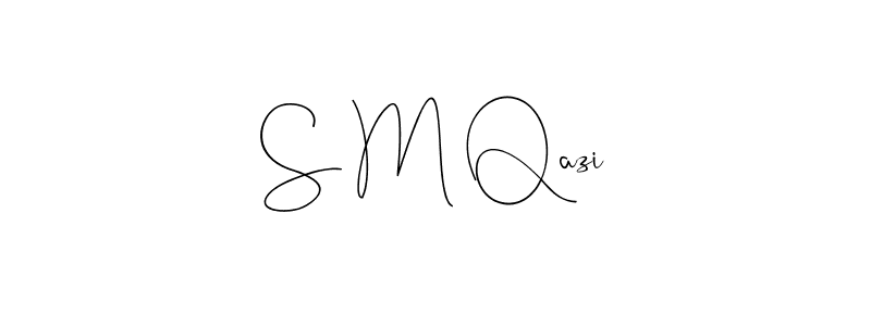 Use a signature maker to create a handwritten signature online. With this signature software, you can design (Andilay-7BmLP) your own signature for name S M Qazi. S M Qazi signature style 4 images and pictures png
