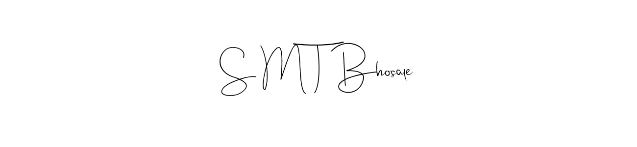 Also You can easily find your signature by using the search form. We will create S M T Bhosale name handwritten signature images for you free of cost using Andilay-7BmLP sign style. S M T Bhosale signature style 4 images and pictures png