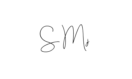 How to make S M.j name signature. Use Andilay-7BmLP style for creating short signs online. This is the latest handwritten sign. S M.j signature style 4 images and pictures png