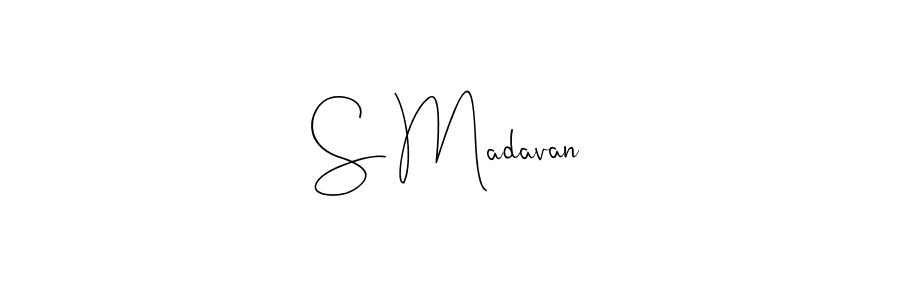 Make a short S Madavan signature style. Manage your documents anywhere anytime using Andilay-7BmLP. Create and add eSignatures, submit forms, share and send files easily. S Madavan signature style 4 images and pictures png