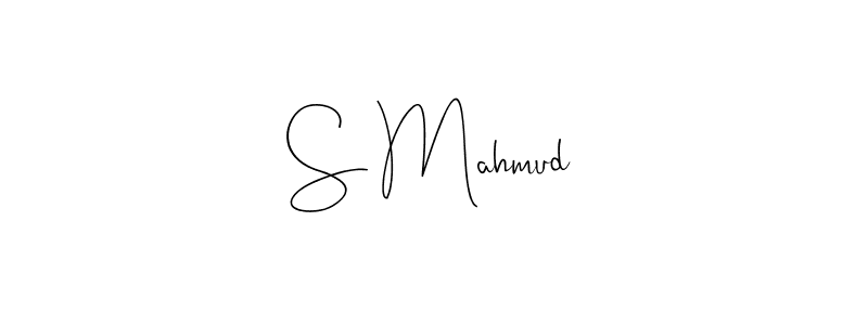 Andilay-7BmLP is a professional signature style that is perfect for those who want to add a touch of class to their signature. It is also a great choice for those who want to make their signature more unique. Get S Mahmud name to fancy signature for free. S Mahmud signature style 4 images and pictures png